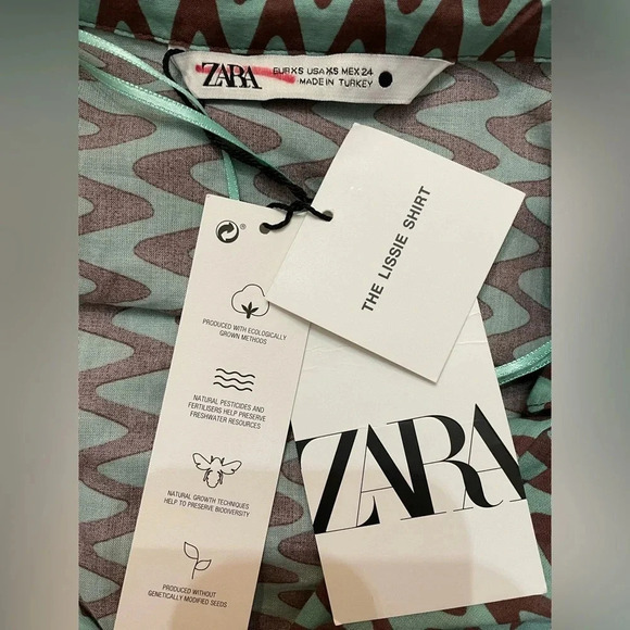 Zara‎ The Lissie Shirt NWT XS - Picture 8 of 13